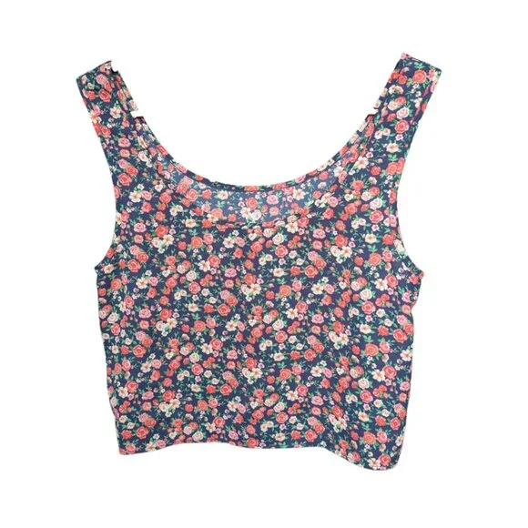 Forever 21 Pink Floral Flowy Tank Top Women Size S - Picture 2 of 8